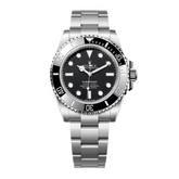 Rolex Submariner Watch Silver & Black